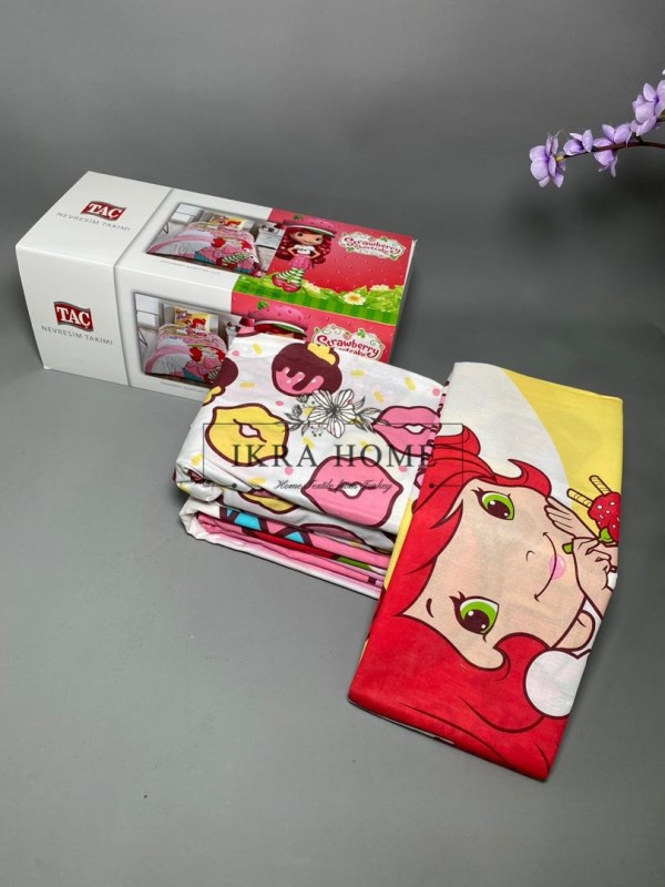 TAC Disney / Strawberry Shortcake Cute Лицензионные Комплекты детского постельного белья с героями из мультиков Ранфорс